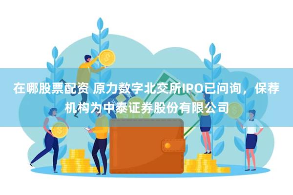 在哪股票配资 原力数字北交所IPO已问询，保荐机构为中泰证券股份有限公司