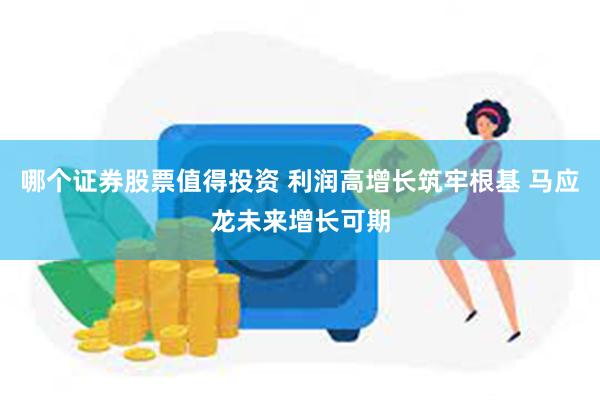 哪个证券股票值得投资 利润高增长筑牢根基 马应龙未来增长可期