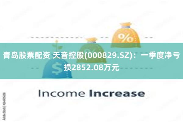 青岛股票配资 天音控股(000829.SZ)：一季度净亏损2852.08万元