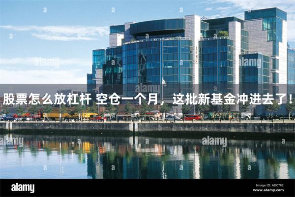 股票怎么放杠杆 空仓一个月，这批新基金冲进去了！